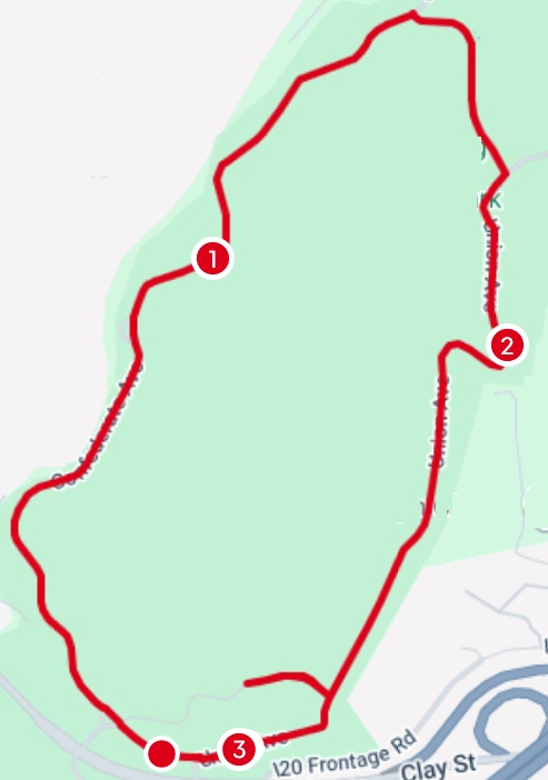 [Image: RTH 5K course map]